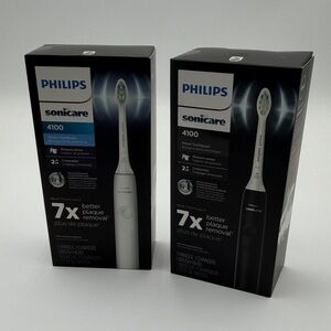 Philips Sonicare 4100  Electric Toothbrush Pack WHITE AND BLACK